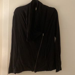 Black zip up sweater